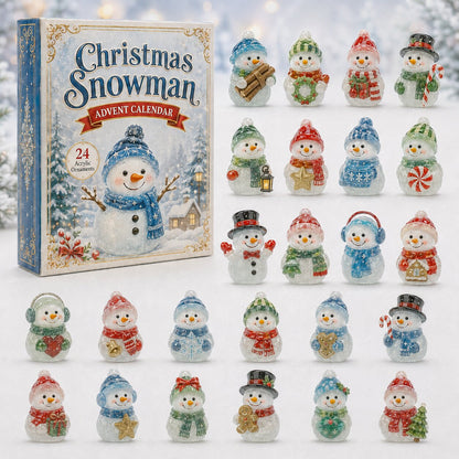 Snowman Advent Calendar 2026 - 24-Day Festive Countdown, Acrylic Charms Blind Box - Gift For Holiday Lovers AC0NT005